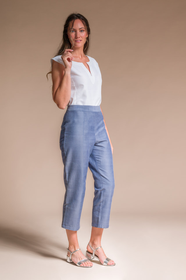 Pantalon 7/8ème BARDOT soie...