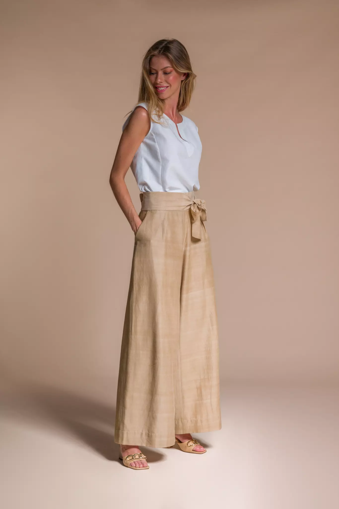 Women's Beige Trousers | M&S
