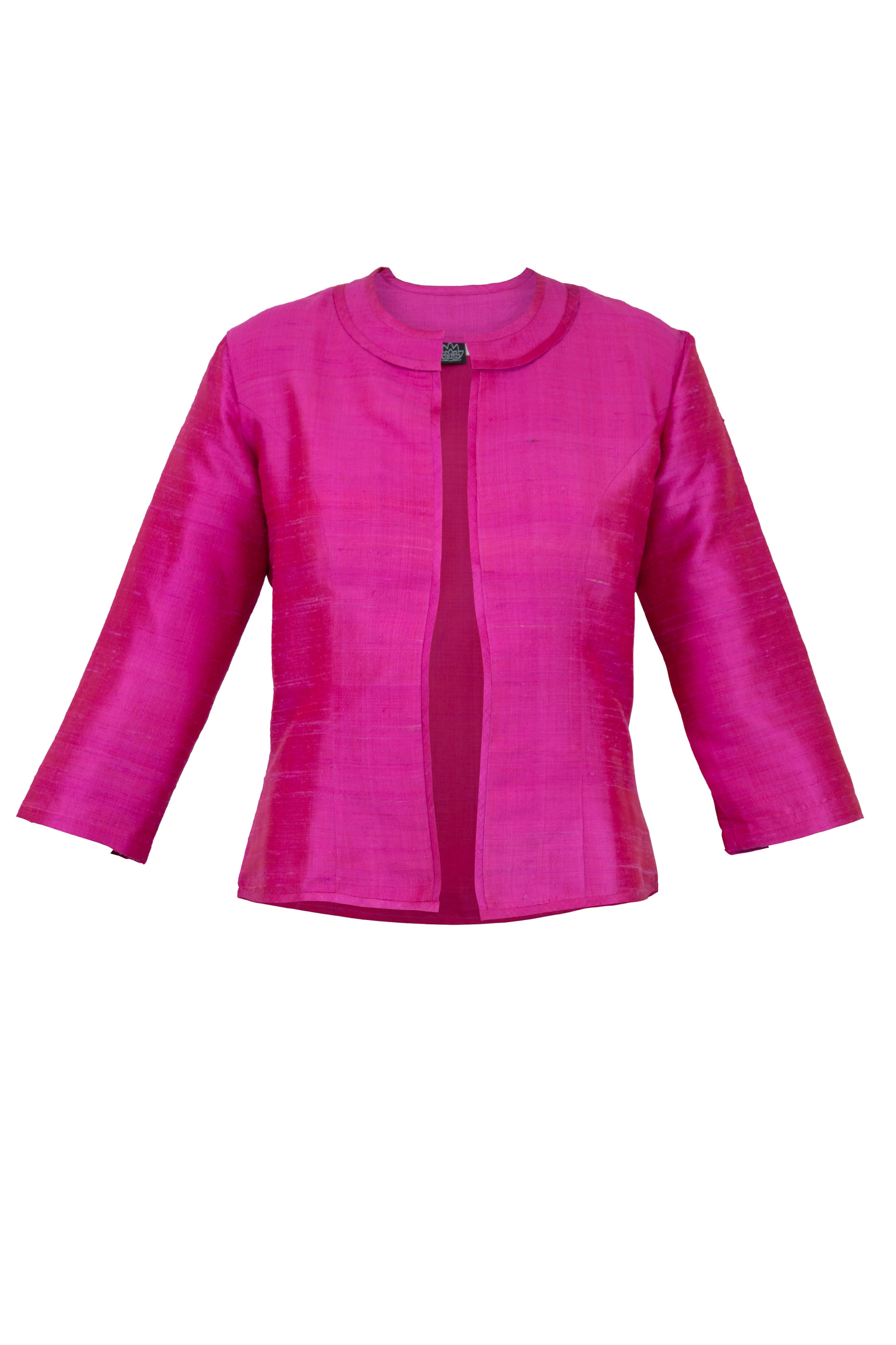Veste CANDICE soie sauvage - Fuchsia