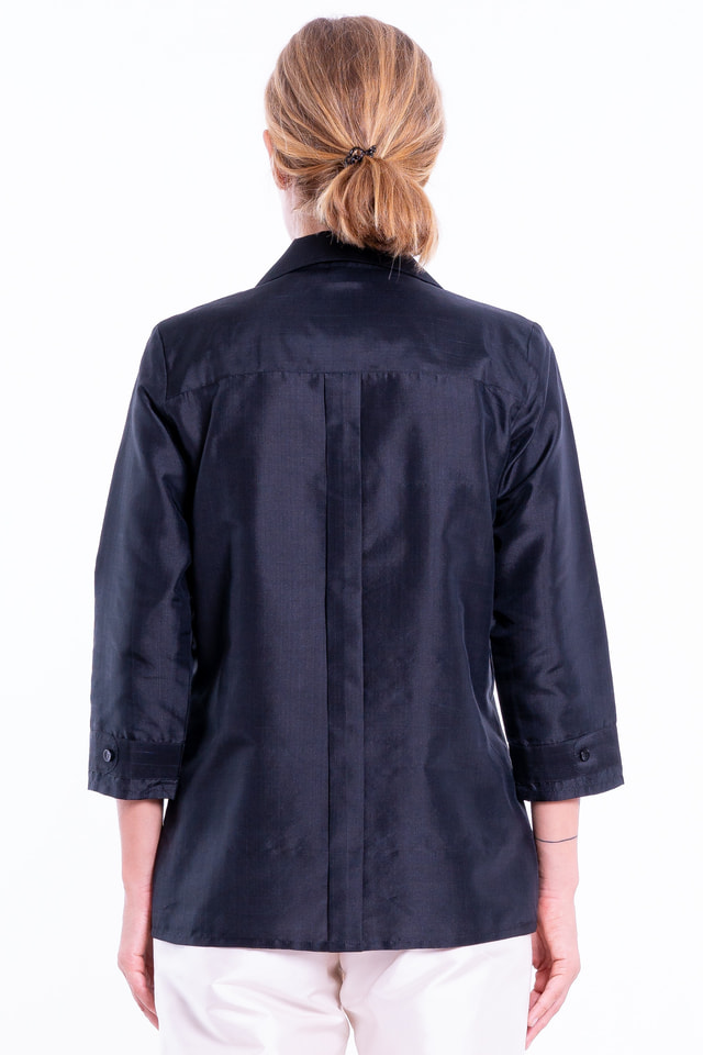 AMBRE taffeta silk shirt -...